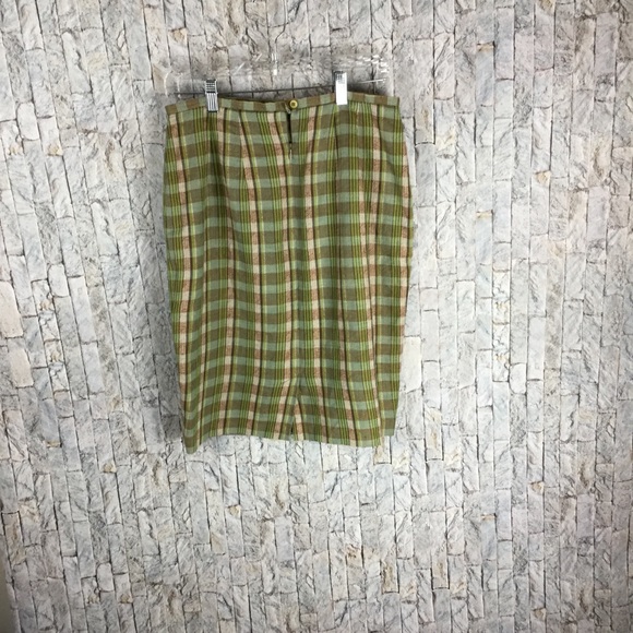 Harve Benard Vintage green plaid suit/skirt - Picture 4 of 4